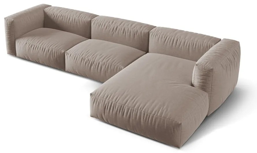 Béžová modulárna rohová pohovka (pravý roh) Martina – Micadoni Home