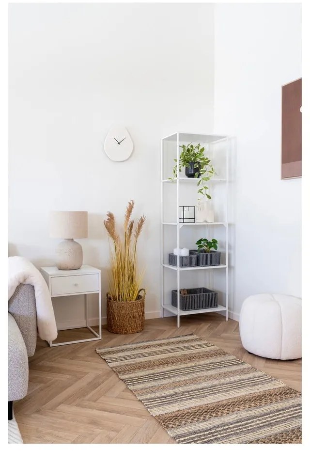 Krémová stolová lampa s textilným tienidlom (výška 46,5 cm) Bilby – House Nordic