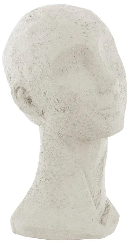 Slonovinovobiela dekoratívna soška PT LIVING Face Art, výška 28,4 cm
