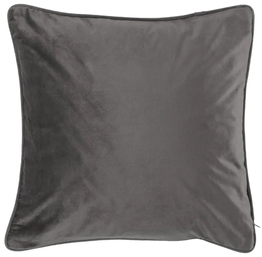 Tmavosivý vankúš Tiseco Home Studio Velvety, 45 x 45 cm