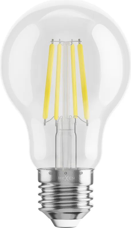 Mexen Vintis, LED filamentová žiarovka E27, A60, 4 W, studená biela 6500K, číra, L150-E27-0465-00