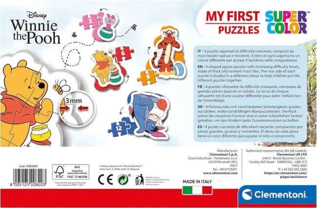 Moje prvé puzzle Macko Pú Clementoni 20820
