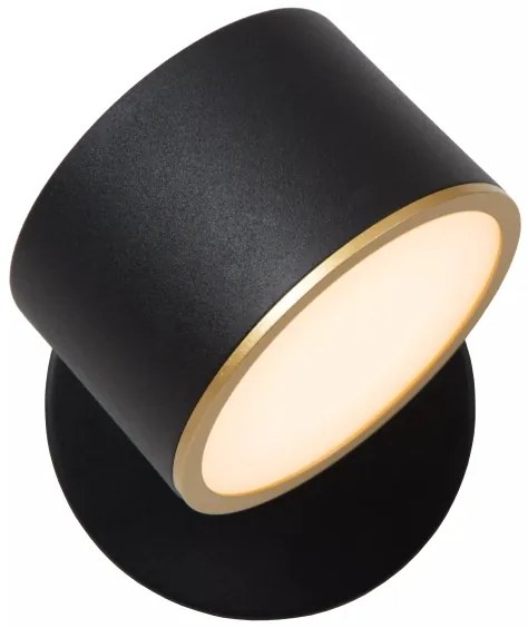 Lucide 44217/08/30 - LED nástenné bodové svietidlo GIAN LED/9W/230V čierne