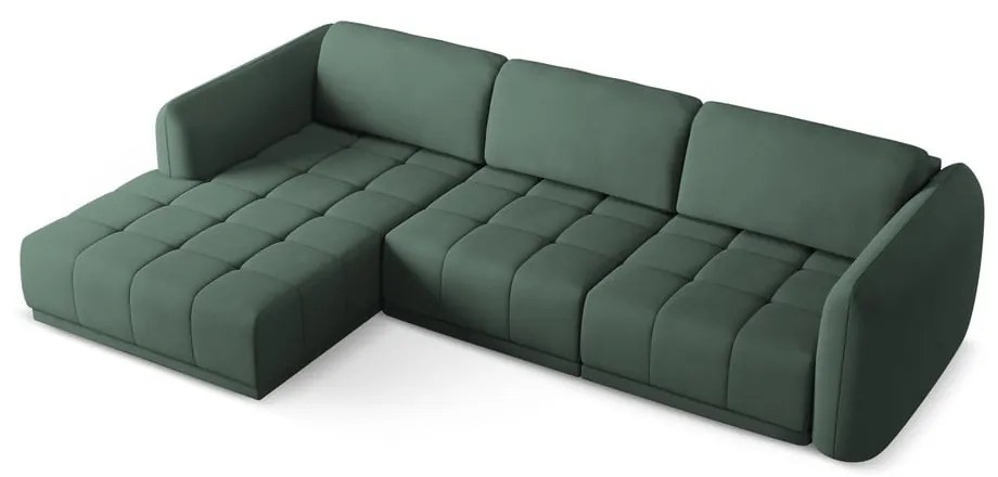 Zelená rohová pohovka (ľavý roh) Hoku – Makamii