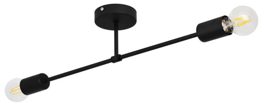 Prisadený luster CAMBRIDGE 2xE27/15W/230V čierna