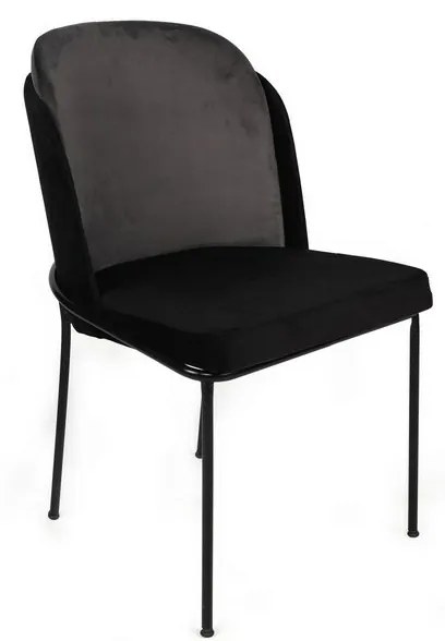 Súprava jedálenských stoličiek Dore Grey and Black, 2 ks