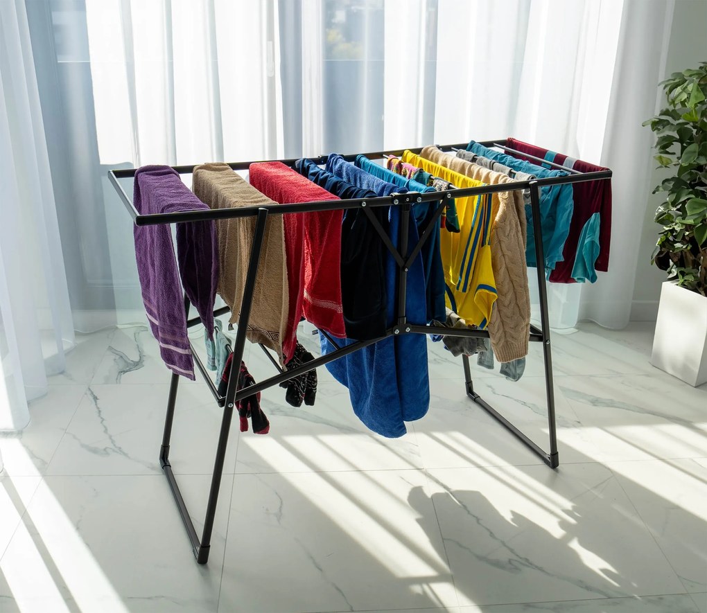 Sušiak na bielizeň SUZANA čierny