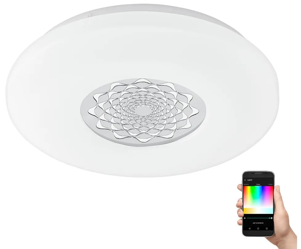 Eglo 9682 - LED RGB Stmievateľné nástenné stropné svietidlo CAPASSO-C LED/17W/230V EG96821