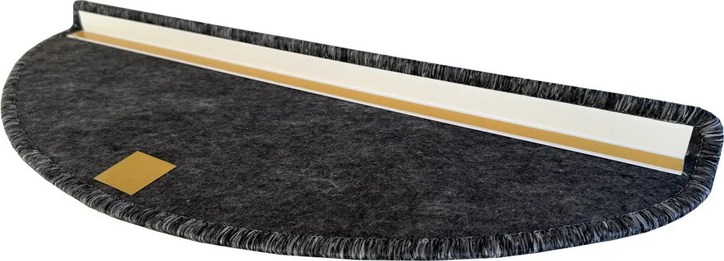 Nášľapy na schody Gandia šedý polkruh, samolepiaci - 24x65 polkruh (rozmer vrátane ohybu) Vopi