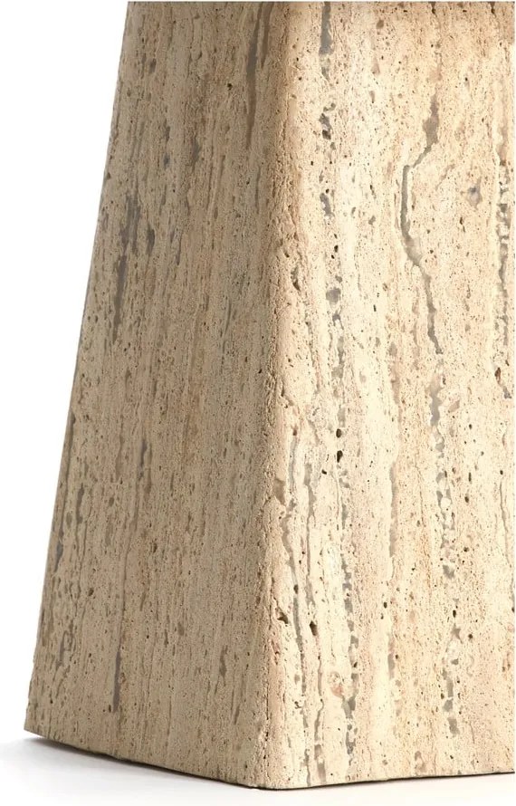 Odkladací stolík s doskou z kameňa 45x45 cm Kepami – Light &amp; Living