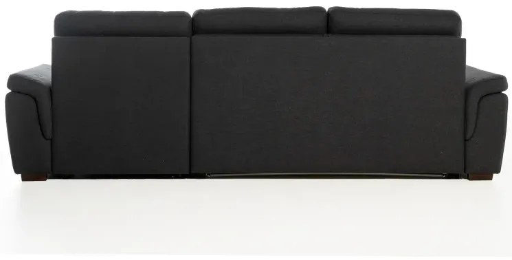 Rohová sedacia súprava na každodenné spanie AZZURRA br. FIORELLO s rozkladom, pravá, 140, tm. šedá (penelope 25)