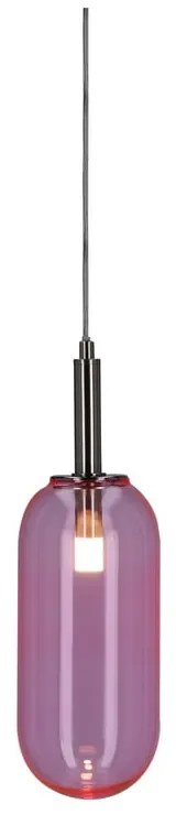 Fialové LED závesné svietidlo so skleneným tienidlom ø 13 cm Fiuggi – Candellux Lighting