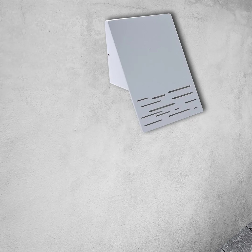 Exteriérové nástenné LED svietidlo Line, 1x LED 10w, biele