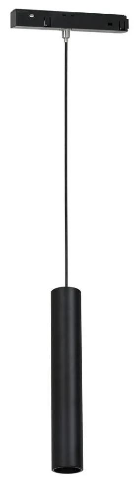 Milagro LED Luster na lanku do lištového systému MAGNETIC TRACK LED/7W/48V čierna MI2197