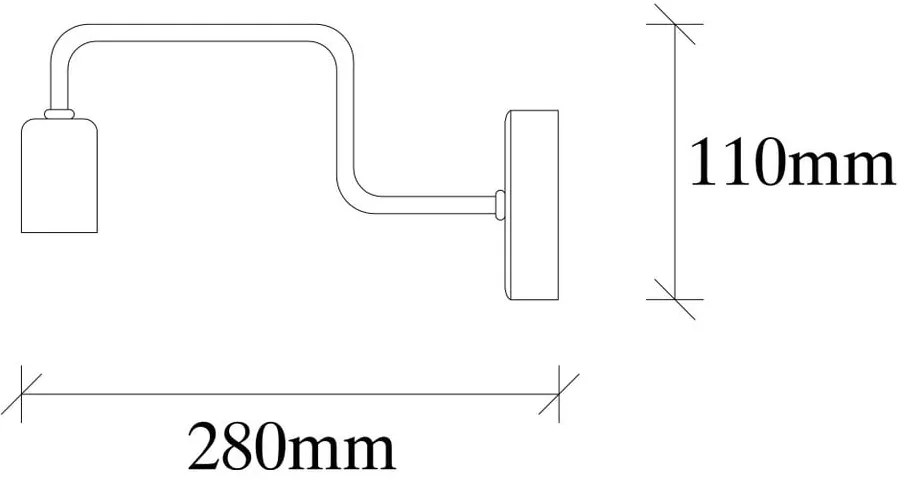 Čierne kovové nástenné svietidlo Opviq lights Isidora
