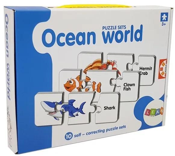 LEAN TOYS Edukačné puzzle Svet oceánov