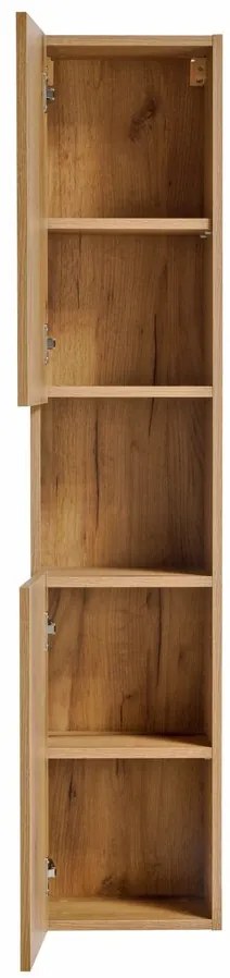 Vysoká koupelnová skříňka Nova Oak A 80-03-2D dub evoke