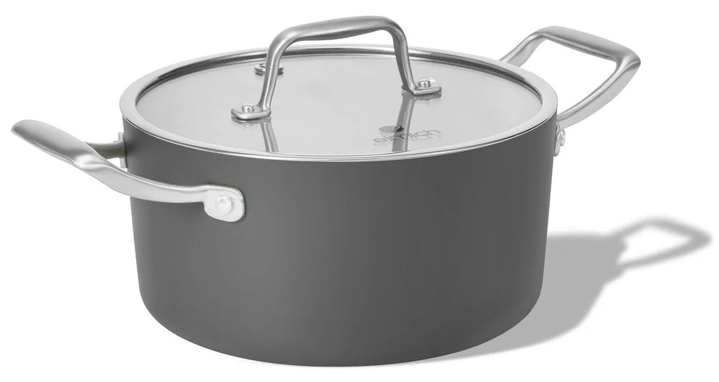 Elmich Nepriľnavý keramický hrniec Vital Ø 18 cm (2L) - tmavosivý