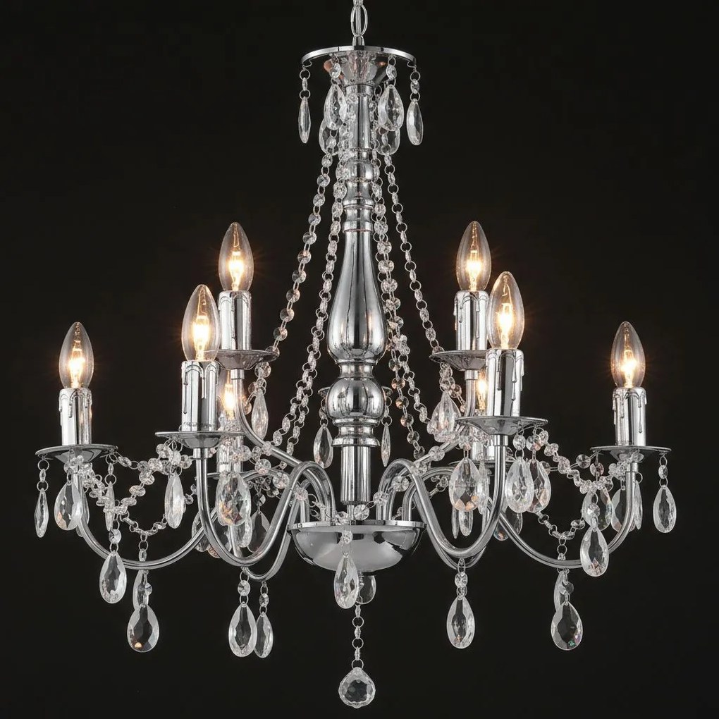 Toolight Toolight, stropné svietidlo 9xE14, EBT016-9CP, chróm, OSW-01231