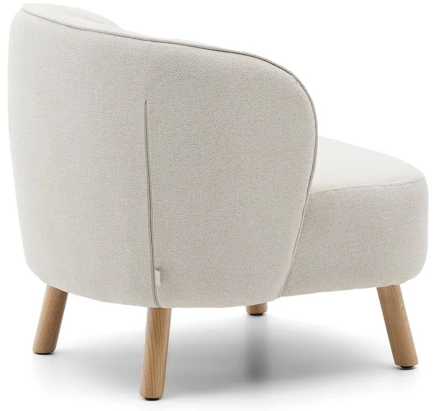 Krémové ženilkové kreslo Ulit – Kave Home