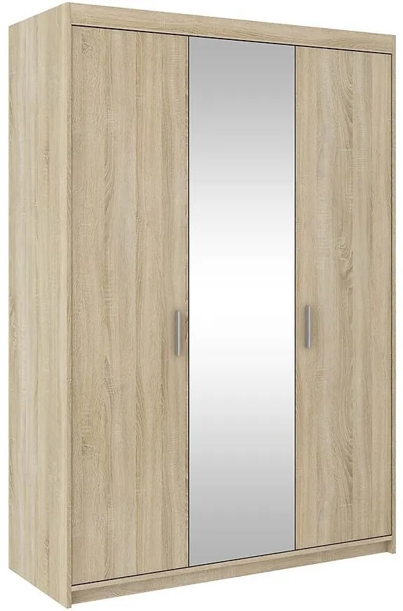 Skriňa Elena 3D sonoma/zrkadlo