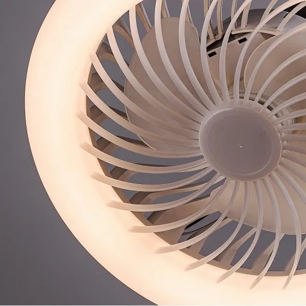 Rabalux 74031 - LED stojacia lampa s ventilátorom, priemer 30 cm, 1xE27/16W/230V