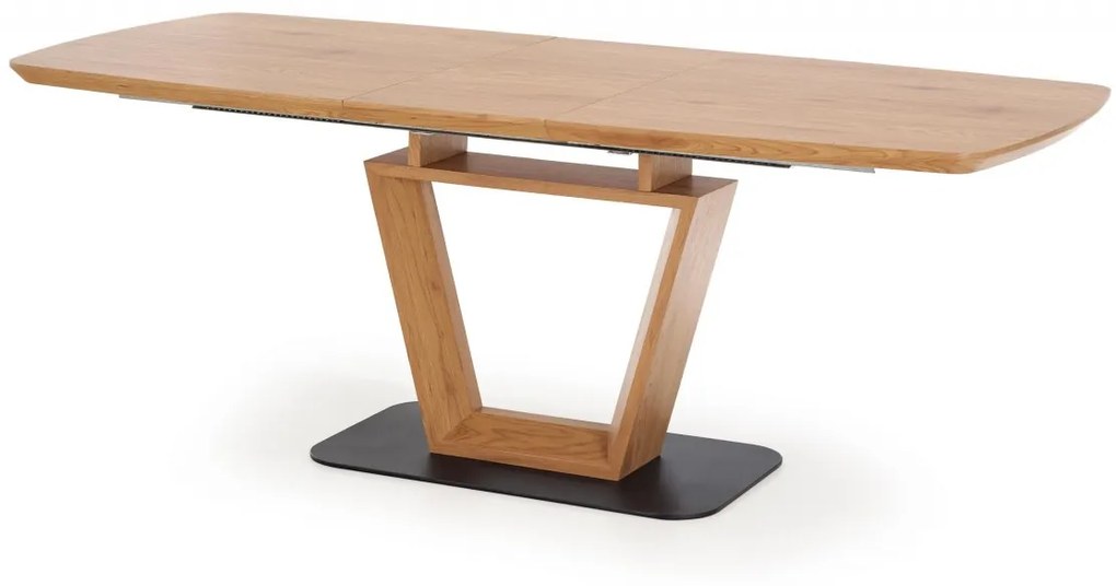 Jídelní rozkládací stůl Blackie 160/220 cm dub Craft zlatý/černý
