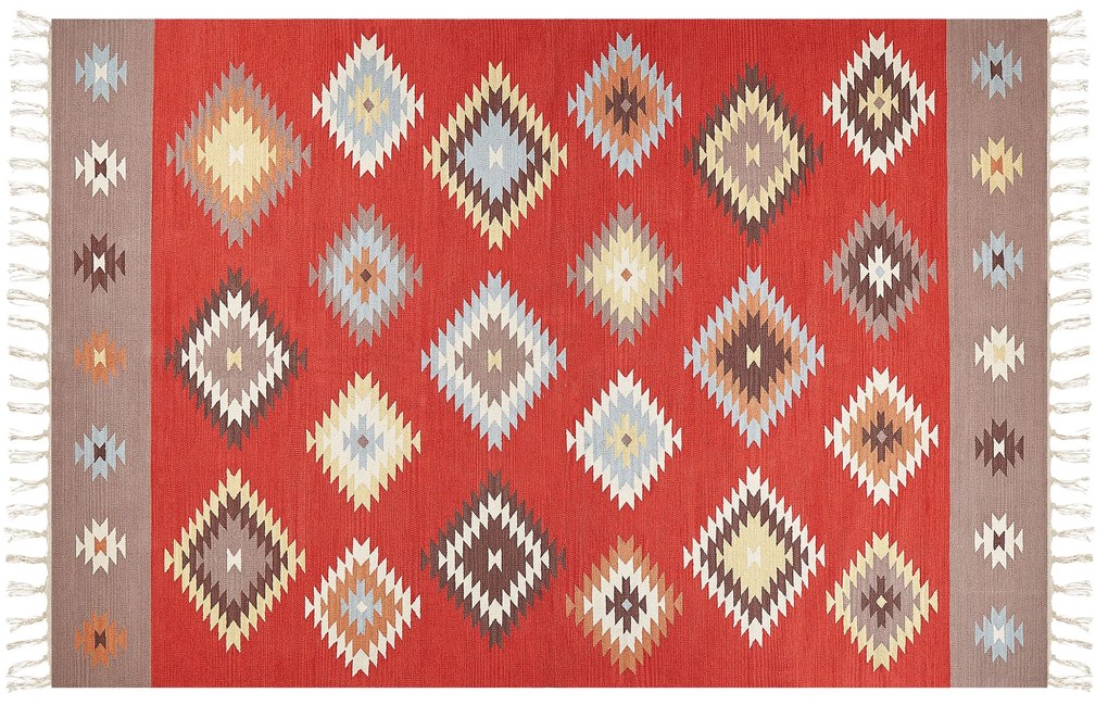 Bavlnený kelímový koberec 200 x 300 cm viacfarebný LORUT Beliani