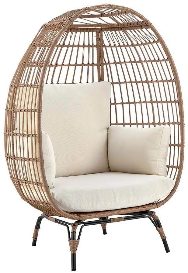 Záhradné kreslo vajíčko Avenberg ZAIRA, prírodné