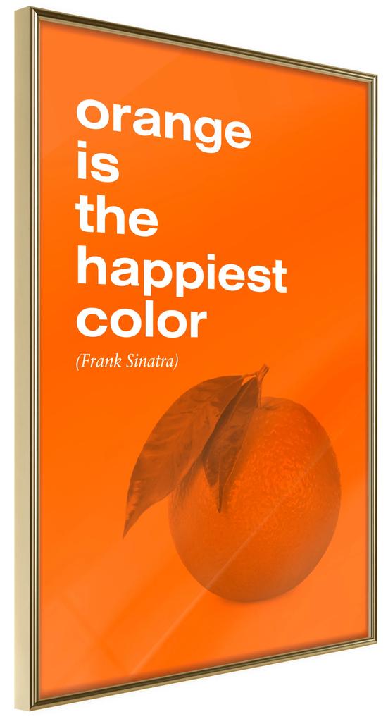 Artgeist Plagát - The Happiest Colour [Poster] Veľkosť: 20x30, Verzia: Čierny rám s passe-partout