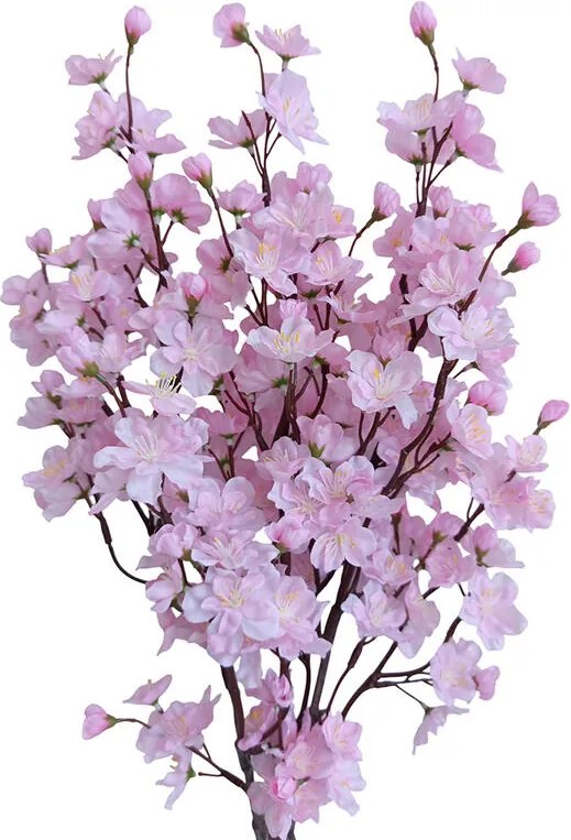 Zväzok vetvičiek ČEREŠŇA ružová 78 cm, 3 ks