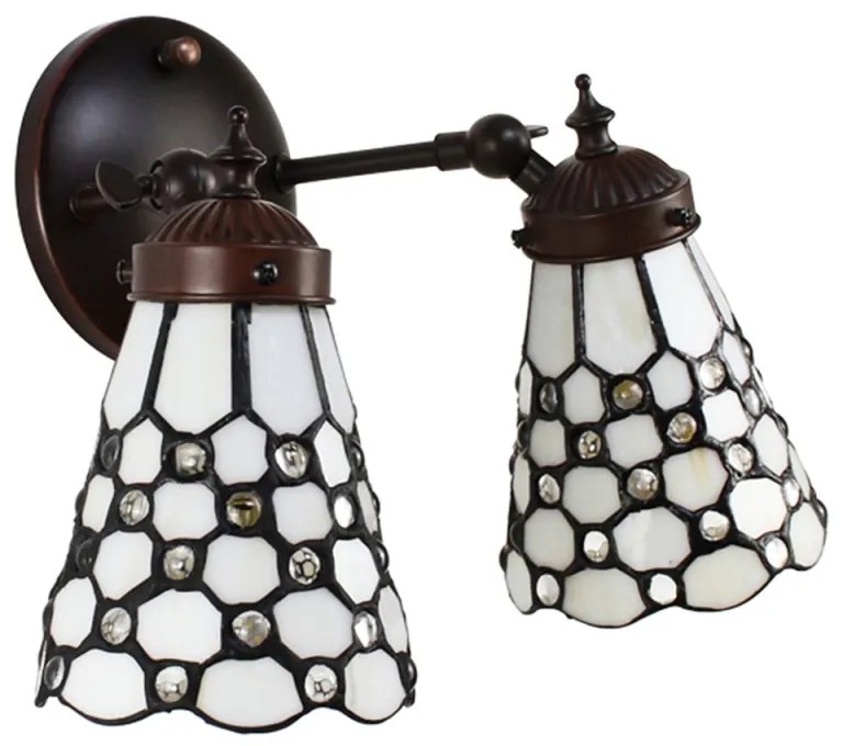 Nástenné svietidlo Tiffany 30*23 HIVE PEARL