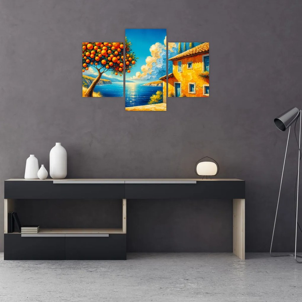 Obraz - Dom s pomarančmi II. (90x60 cm)