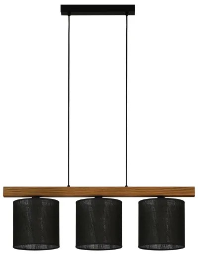 Brilagi - Luster na lanku FOREST 3xE27/15W/230V borovica/čierna