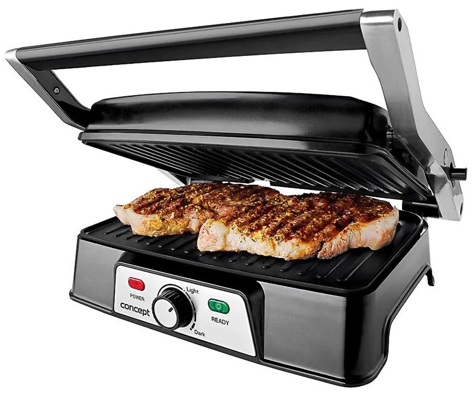 Concept ge2005 - Kontaktný gril 1500W/230V nerez/čierna