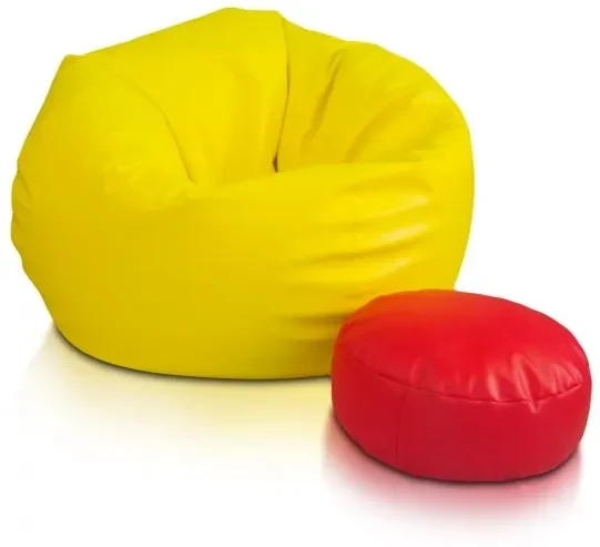Sedací vak Sakwa L ekokoža TiaHome - sivá