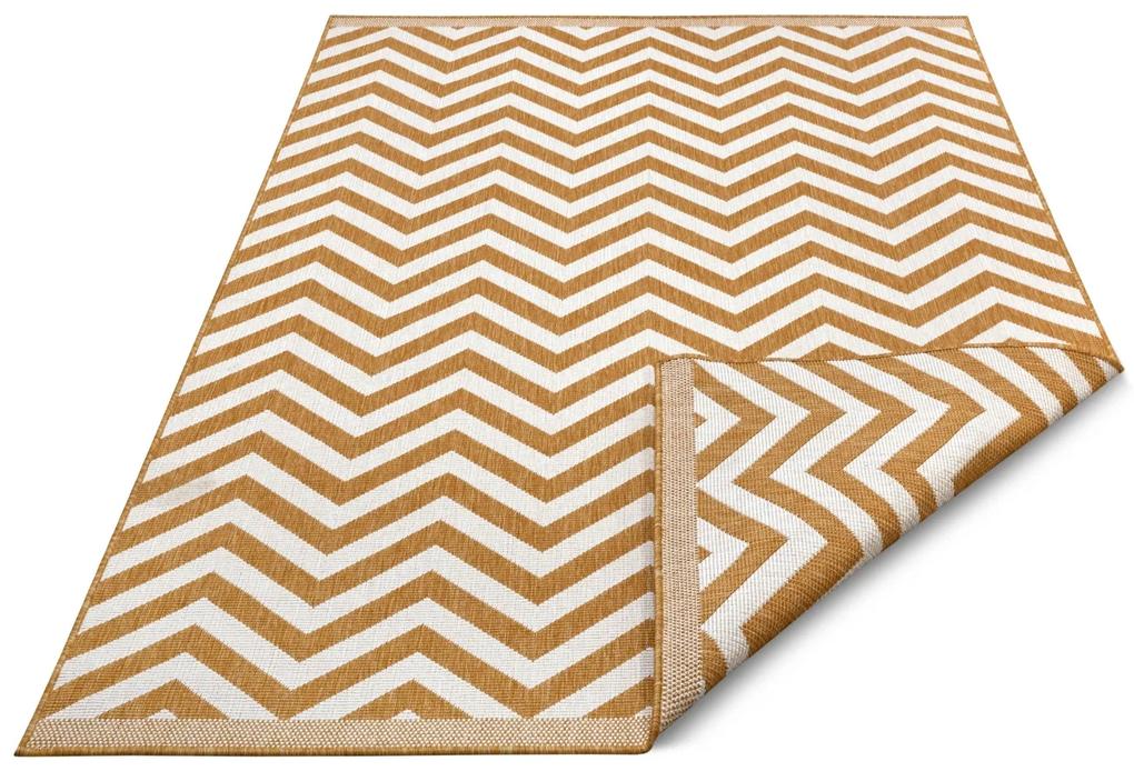 NORTHRUGS - Hanse Home koberce Kusový koberec Twin Supreme 105795 Palma Ochre – na von aj na doma - 80x150 cm