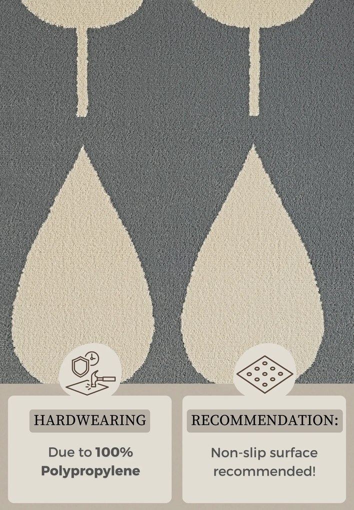 Detský koberček Adventures 106216 Grey Cream, 160x235, šedá, detská izba, Hanse Home