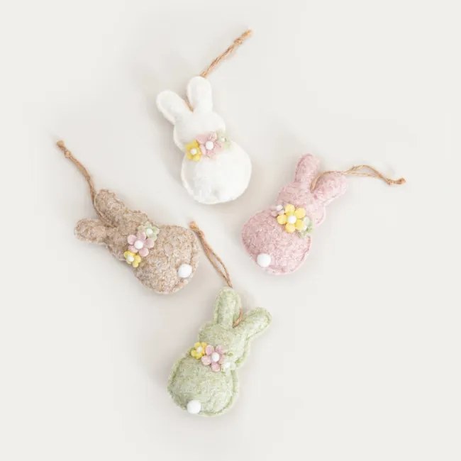 Sada veľkonočných príveskov BUNNIS 764028 (4 ks)