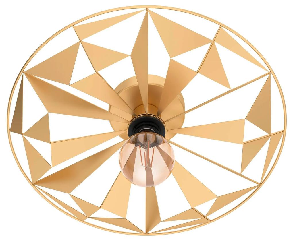 EGLO Dizajnové stropné osvetlenie CASTANUELO, 1xE27, 40W, zlaté