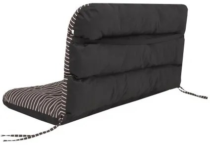 Vankúš na hojdačku ANIA 120 cm pásiky, hnedý