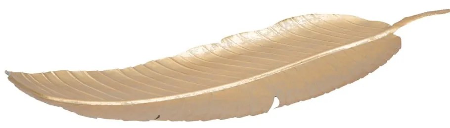 Dekorácia v zlatej farbe Mauro Ferretti Leaf, 55,5 × 18 cm