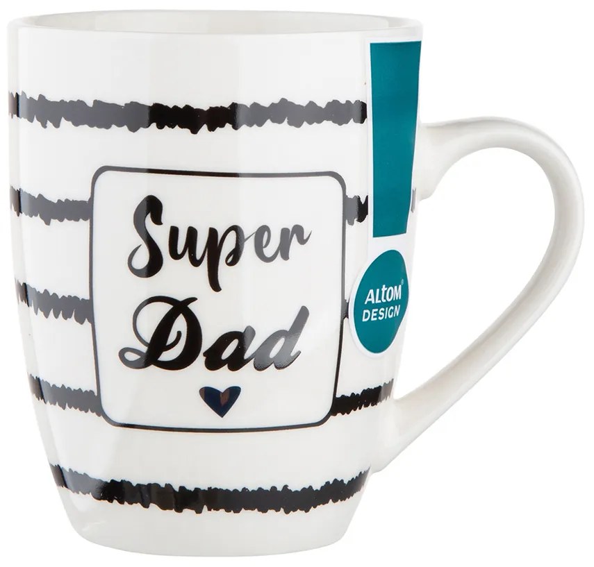 Altom Porcelánový hrnček Super dad, 300 ml