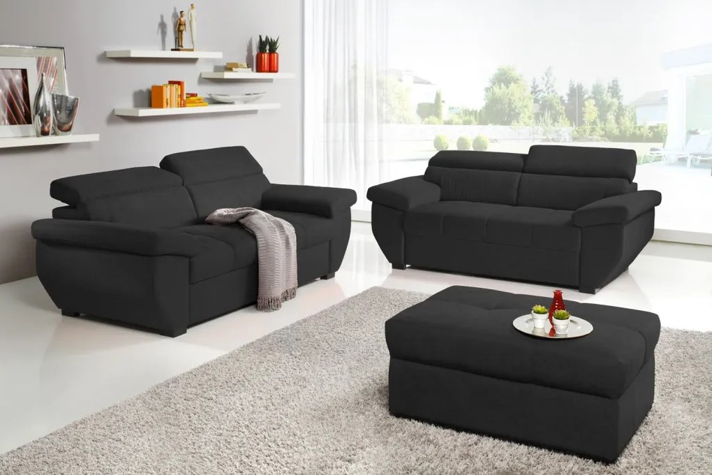 Dvojsedák Speedway, čierna látka