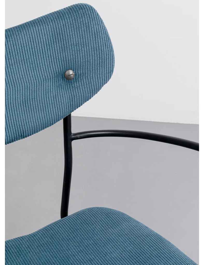 Viola stolička s lakťovou opierkou modrá