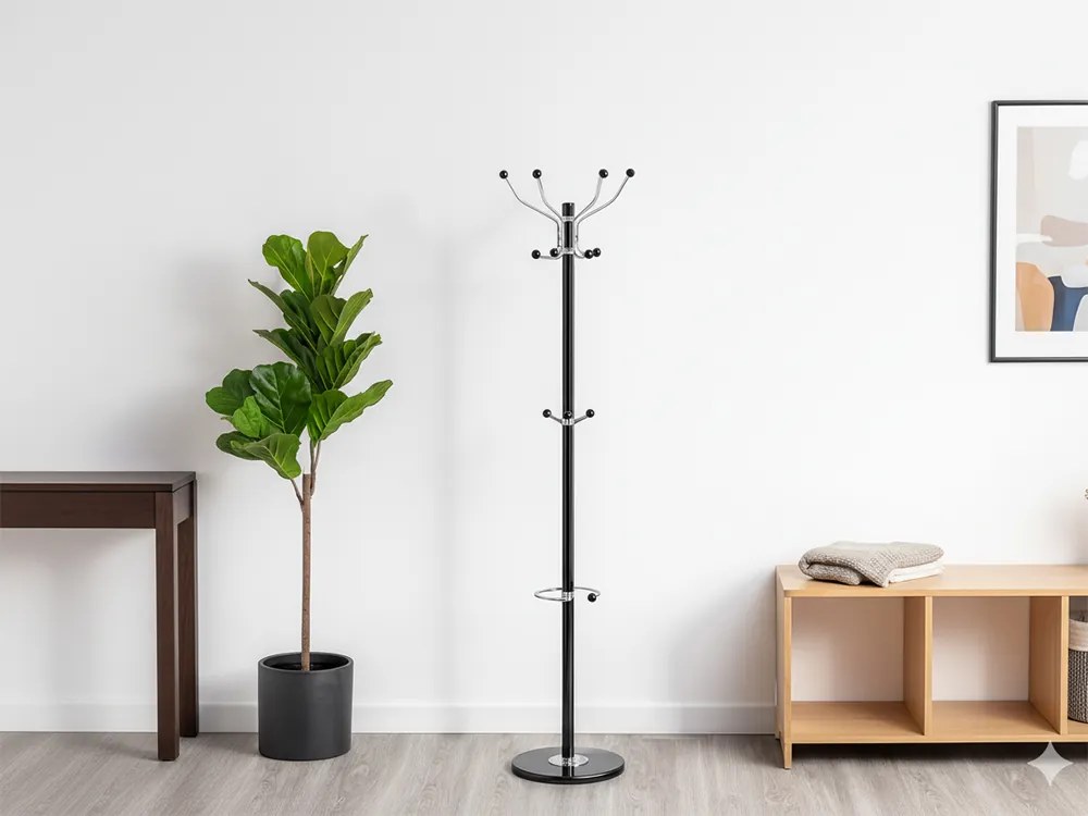 CH Stojanový vešiak Kazer - čierna