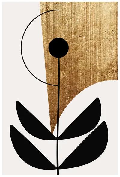 Plagát, Obraz - Kubistika - Nara nero, (40 x 60 cm)