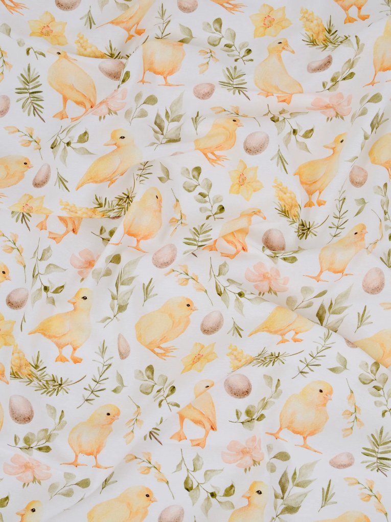 Veľkonočný hranatý obrus 120 x 140 cm - Jarné liahnutie