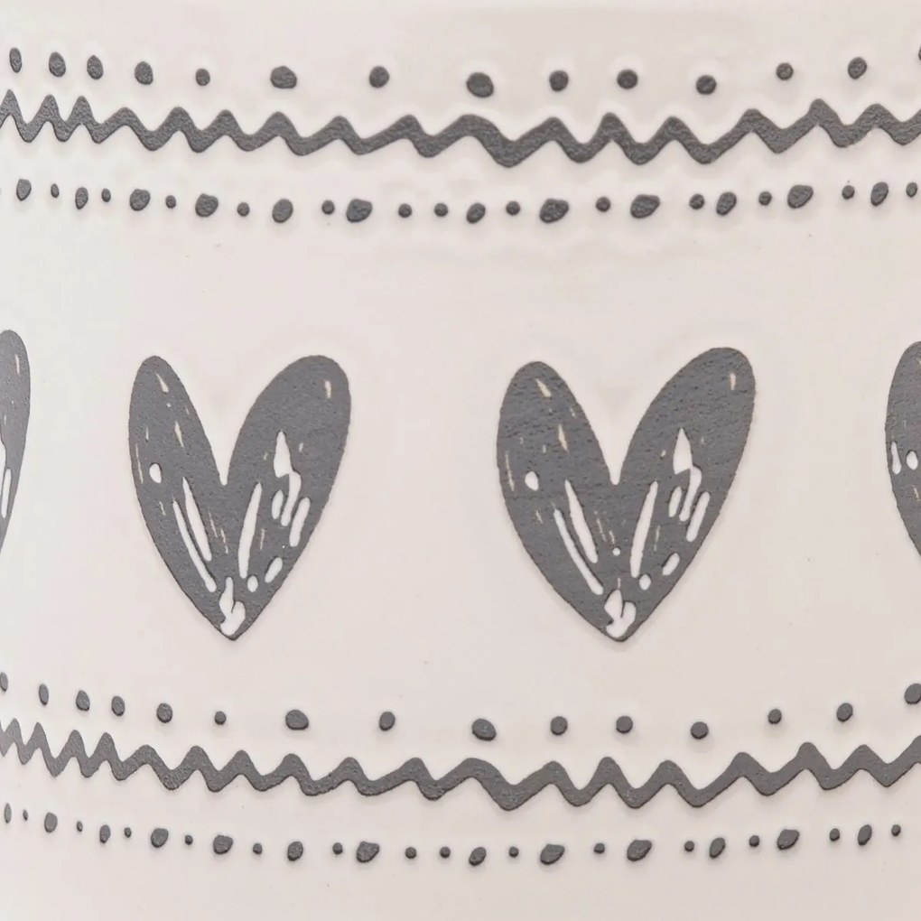 Keramický hrnček Srdiečka I, 450 ml