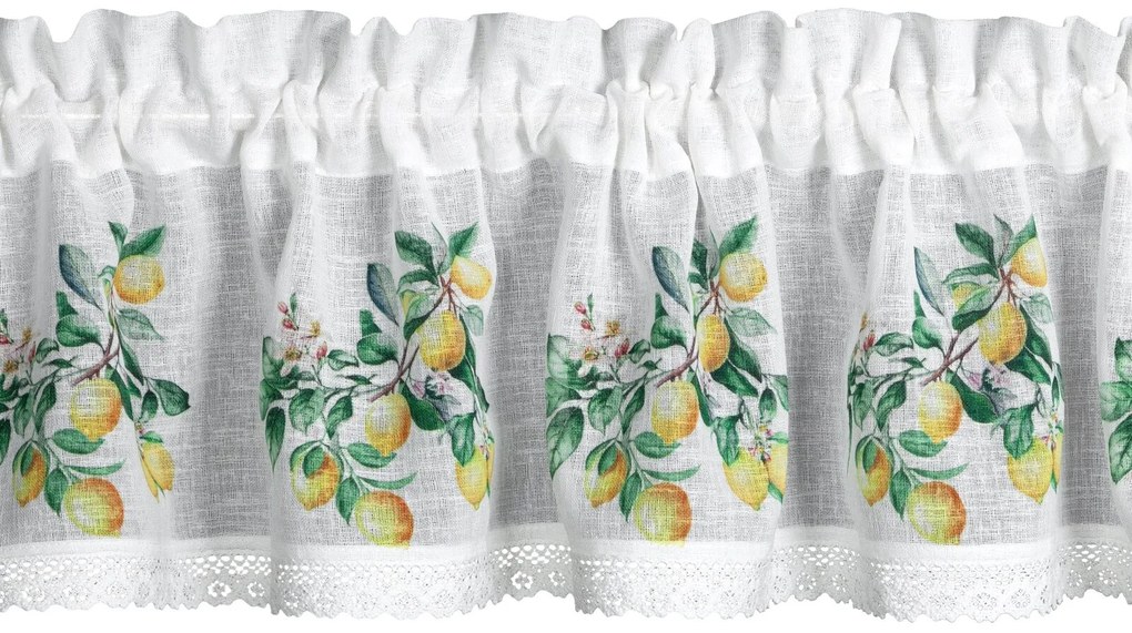 KRÁTKA ZÁCLONA NA PÁSKE KSENIA 150X30 CM VIACFAREBNÁ